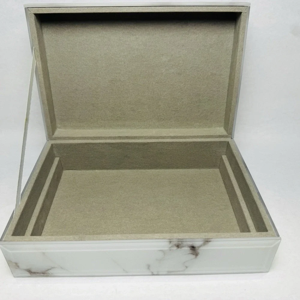 Lola Rose Large Silver Saver Treasure Box with Insert Tray